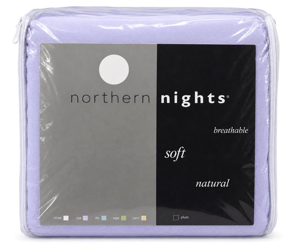 Northern Nights QVC Lavender Purple Bedding Set Soft Breathable Natural H75138